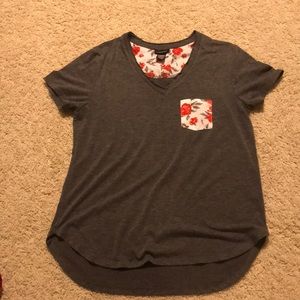 Grey Rue 21 floral detail Shirt